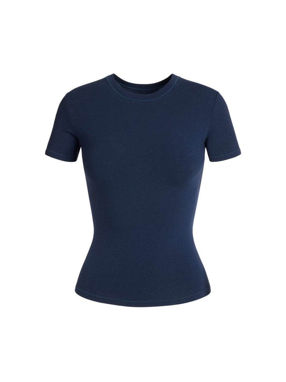 SKIMS Navy Cotton Jersey T-Shirt NWT SMALL (C4)
